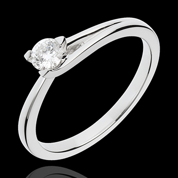 acheter on line Solitaire Broche or blanc - 0.23 carats
