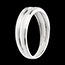 cadeaux femmes Bague double rangs avec diamant de centre