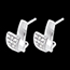 acheter Boucles d'oreilles tropique or blanc pav�es - 24 diamants