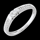 bijoux or solitaire arche or blanc pave 025 carats 29 diaman