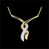achat en ligne Collier Baiser du gu�pard or jaune pav� - 13 diamants