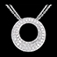 acheter   Collier Cassiop�e or blanc pav�  - 1.55 carats - 104 diamants