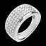 acheter Bague pl�iade or blanc pav�e - 1.01 carats - 56 diamants