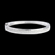Junco  oro blanco empedrado - - 1.01 quilates - 144 diamantes