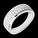 bijouterie bague pleiade or blanc pavee 63 carats 45 diamants