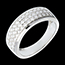 cadeaux femme Bague pl�iade or blanc pav�e  - 0.63 carats - 45 diamants