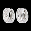bijouterie   boucles d'oreilles pl�iade or blanc pav�  - 0.22 carats - 32 diamants