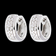 Orecchini Pleiade oro bianco pav� - 0.22 carati - 32 diamanti
