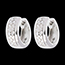 cadeaux   boucles d'oreilles pl�iade or blanc pav�  - 0.22 carats - 32 diamants