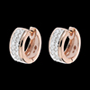 mariages boucles d'oreilles folie rose
