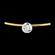 cadeau collier cable or jaune puce diamant gm