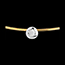 vente en ligne Collier cable or jaune puce diamant (GM)