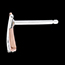 bijou or Boucles d'oreilles or rose et or blanc Palma
