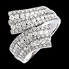 vente on line Bague �charpe pav�e  - 1.1 carats - 108 diamants