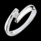 Bague solitaire or blanc Orph�e