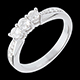 acheter en ligne bague trilogie or blanc pavee gm carats