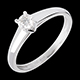 cadeau essentiel solitaire or blanc 25 carats