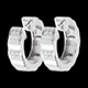 cadeau creoles arcade or blanc pavees