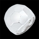 Bague Multi-facettes blanche