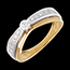 ventes Solitaire Maharajah pav� or jaune-or blanc (GM) - 0.38 carats - 27 diamants