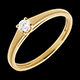 achat en ligne essentiel solitaire or jaune pm