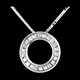 cadeaux collier pendule or blanc pavee 22 diamants