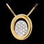 cadeau femmes Collier alc�ve or jaune pav� (MM) - 19 diamants