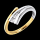 Anillo Triolog�a Narval oro amarillo-oro blanco - 3 diamantes