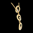 ventes on line Collier pampilles or jaune - 3 diamants