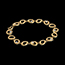 bijoux or Bracelet pampilles or jaune et diamants - 8 diamants