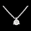 bijouteries Collier solitaire or blanc (GM+) - 0.26 carats