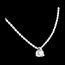 vente Collier solitaire or blanc (TGM) - 0.31 carat