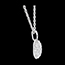vente en ligne Pendentif coeur pav� or blanc et beli�re  - 0.67 carat - 50 diamants