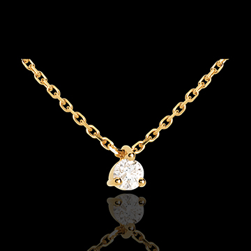 acheter en ligne Collier solitaire or jaune (PM)