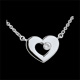 Collier Coeur Passion - Argent Diamant