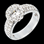achat on line Bague Sultane or blanc pav�e  - 1.85 carats - 43 diamants
