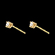 boucles d'oreilles puces diamant or jaune Joya