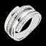 bijoux or Bague Baltique or blanc - 0.45 carats - 30 diamants