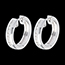 bijoux or Cr�oles or blanc diamants - serti rail (MM+) - 0.33 carats - 22 diamants