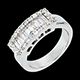 achat en ligne bague laniere or blanc diamants 38 carats 31 diam