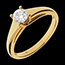 bijouterie Bague solitaire Diad�me or jaune