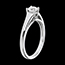 acheter Bague solitaire Diad�me or blanc