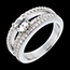 cadeau femme Or blanc - 1.36 carat