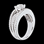 joaillerie Solitaire Empire or blanc pav�  - 1.74 carats - 67 diamants