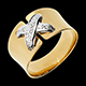 bijoux or bague haute couture or jaune