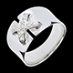 mariage bague haute couture or blanc