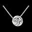 ventes en ligne Collier Amour en Cage or blanc - 11 diamants