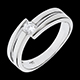 Bague Salom� or blanc