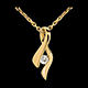 Colgante infinito oro amarillo diamante