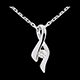 cadeaux femmes pendentif infini or blanc diamant